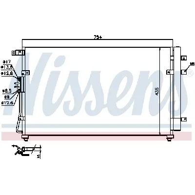 Kondenzator, klima-uređaj NISSENS NIS 940269 IC-C49C8E
