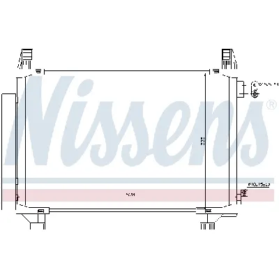 Kondenzator, klima-uređaj NISSENS NIS 940270 IC-D17A07