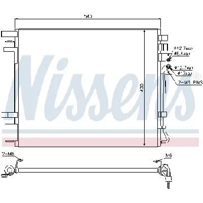 Kondenzator, klima-uređaj NISSENS NIS 940272 IC-C49C8F