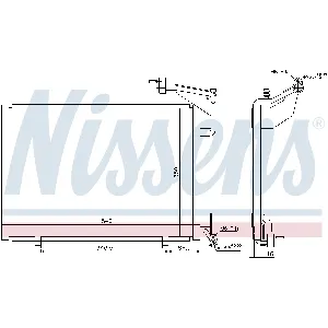 Kondenzator, klima-uređaj NISSENS NIS 940285 IC-D17A0A