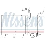 Kondenzator, klima-uređaj NISSENS NIS 940287 IC-D17A08