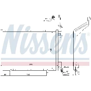 Kondenzator, klima-uređaj NISSENS NIS 940287 IC-D17A08