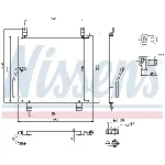 Kondenzator, klima-uređaj NISSENS NIS 940301 IC-C72F14