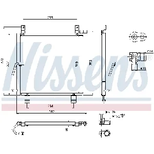 Kondenzator, klima-uređaj NISSENS NIS 940301 IC-C72F14