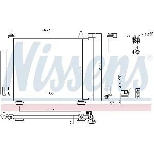 Kondenzator, klima-uređaj NISSENS NIS 940315 IC-C72F18