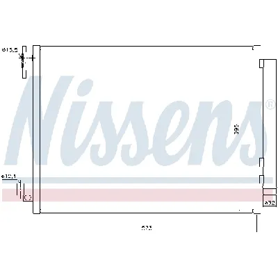 Kondenzator, klima-uređaj NISSENS NIS 940321 IC-D6860E