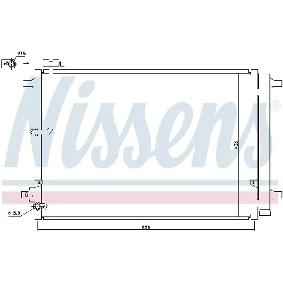 Kondenzator, klima-uređaj NISSENS NIS 940329 IC-D13373