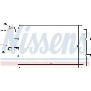 Kondenzator, klima-uređaj NISSENS NIS 940330 IC-D13377