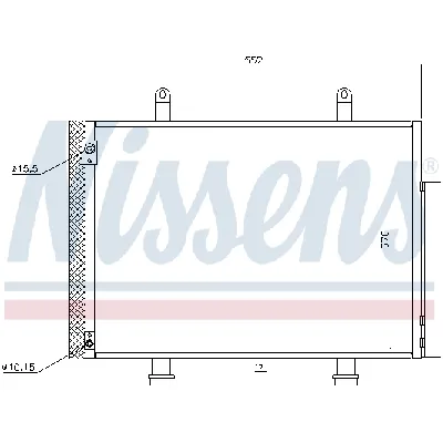 Kondenzator, klima-uređaj NISSENS NIS 940356 IC-D08E61