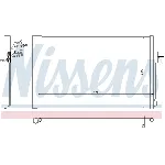 Kondenzator, klima-uređaj NISSENS NIS 940364 IC-D17AA7