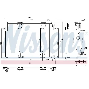Kondenzator, klima-uređaj NISSENS NIS 940373 IC-D45FC3