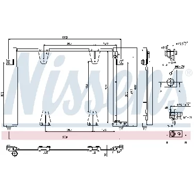 Kondenzator, klima-uređaj NISSENS NIS 940373 IC-D45FC3