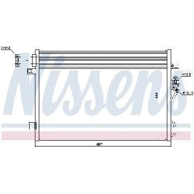 Kondenzator, klima-uređaj NISSENS NIS 940379 IC-D49212