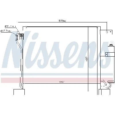 Kondenzator, klima-uređaj NISSENS NIS 940384 IC-D1431E