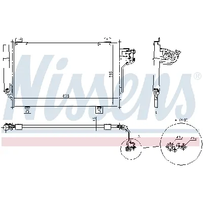 Kondenzator, klima-uređaj NISSENS NIS 940387 IC-D45FC6