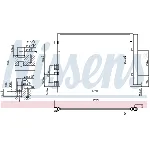 Kondenzator, klima-uređaj NISSENS NIS 940405 IC-D4A5F1