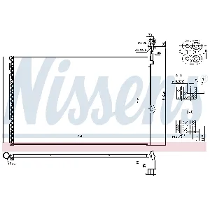 Kondenzator, klima-uređaj NISSENS NIS 940415 IC-D982D9