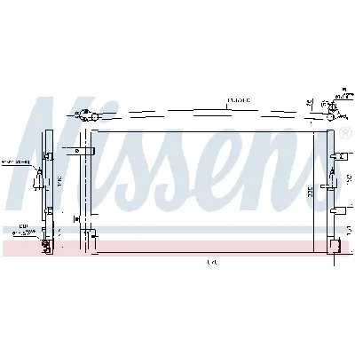 Kondenzator, klima-uređaj NISSENS NIS 940430 IC-D6793B