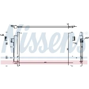Kondenzator, klima-uređaj NISSENS NIS 940431 IC-D869EC