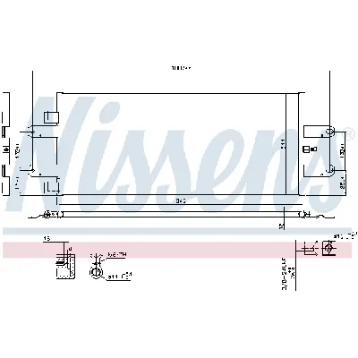 Kondenzator, klima-uređaj NISSENS NIS 940440 IC-D4A5E3
