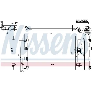 Kondenzator, klima-uređaj NISSENS NIS 940463 IC-DCD935