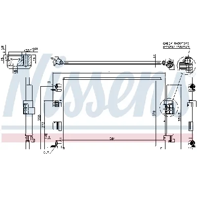 Kondenzator, klima-uređaj NISSENS NIS 940463 IC-DCD935