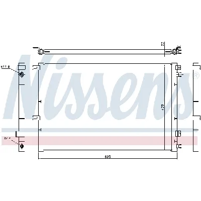 Kondenzator, klima-uređaj NISSENS NIS 940468 IC-D869F6