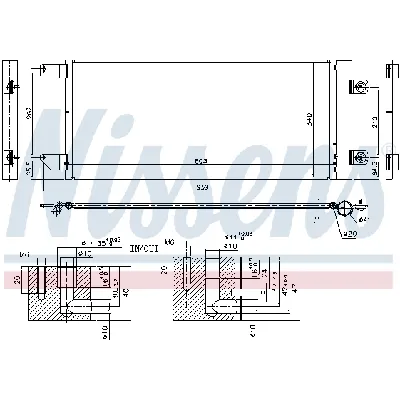 Kondenzator, klima-uređaj NISSENS NIS 940495 IC-DA2919