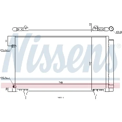 Kondenzator, klima-uređaj NISSENS NIS 940497 IC-D9ABDF