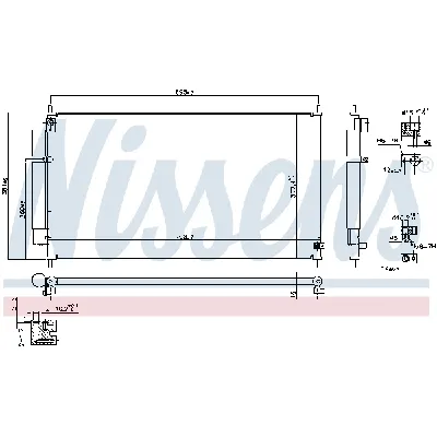 Kondenzator, klima-uređaj NISSENS NIS 940502 IC-D45FED