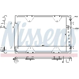Kondenzator, klima-uređaj NISSENS NIS 940505 IC-D45FEF