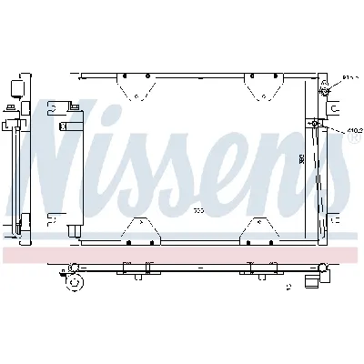 Kondenzator, klima-uređaj NISSENS NIS 940505 IC-D45FEF