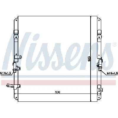 Kondenzator, klima-uređaj NISSENS NIS 94053 IC-474132