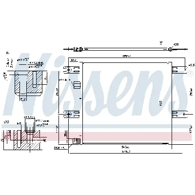 Kondenzator, klima-uređaj NISSENS NIS 940541 IC-DCDE96