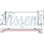 Kondenzator, klima-uređaj NISSENS NIS 940543 IC-D4A5E2