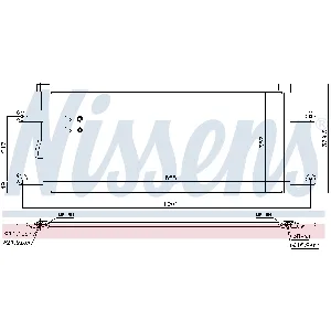 Kondenzator, klima-uređaj NISSENS NIS 940543 IC-D4A5E2