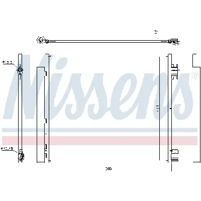Kondenzator, klima-uređaj NISSENS NIS 940546 IC-D74297