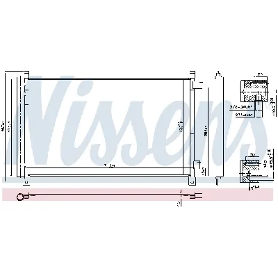 Kondenzator, klima-uređaj NISSENS NIS 940548 IC-E0B762