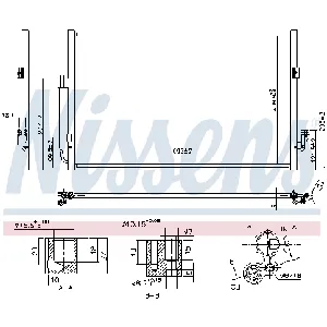 Kondenzator, klima-uređaj NISSENS NIS 940556 IC-D9ABCE