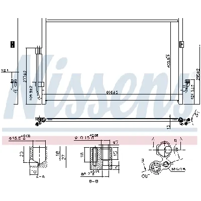 Kondenzator, klima-uređaj NISSENS NIS 940556 IC-D9ABCE