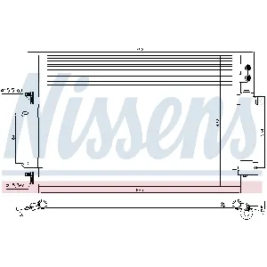 Kondenzator, klima-uređaj NISSENS NIS 940570 IC-D4A610