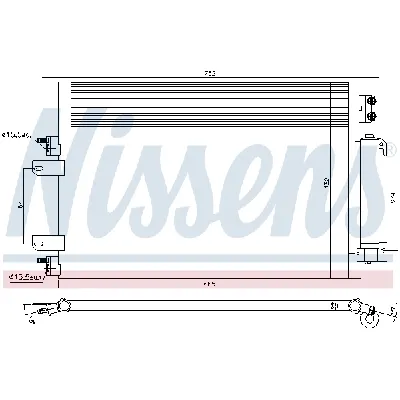 Kondenzator, klima-uređaj NISSENS NIS 940570 IC-D4A610