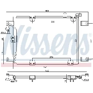 Kondenzator, klima-uređaj NISSENS NIS 940578 IC-D6791D