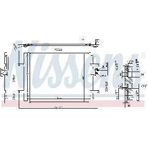 Kondenzator, klima-uređaj NISSENS NIS 940584 IC-D9ABF3