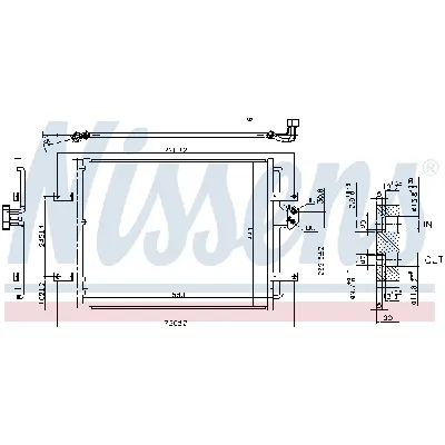 Kondenzator, klima-uređaj NISSENS NIS 940584 IC-D9ABF3