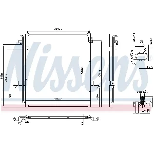 Kondenzator, klima-uređaj NISSENS NIS 940610 IC-D7429C