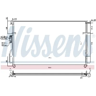 Kondenzator, klima-uređaj NISSENS NIS 940629 IC-D7429F