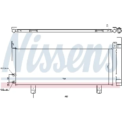 Kondenzator, klima-uređaj NISSENS NIS 940639 IC-D98300