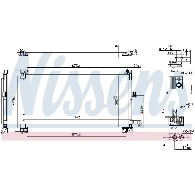 Kondenzator, klima-uređaj NISSENS NIS 940656 IC-DEB685