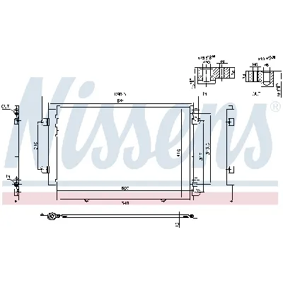 Kondenzator, klima-uređaj NISSENS NIS 940691 IC-DED9E3